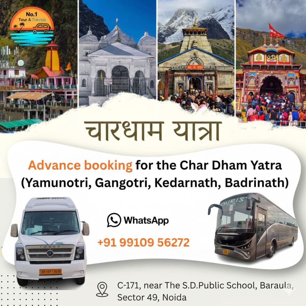 Char Dham Yatra from Noida by Tempo Traveller