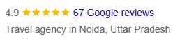 no1 tour & travel google review